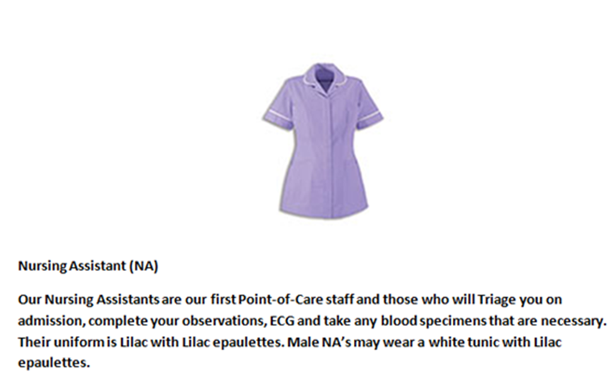 nursing assistant uniform