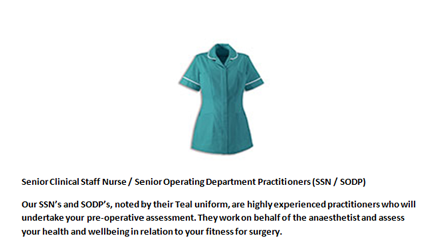 senior staff nurse uniform