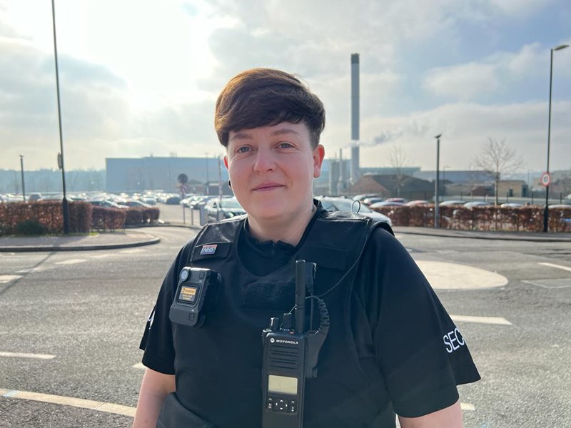 Security officer Becky Morton-Hand