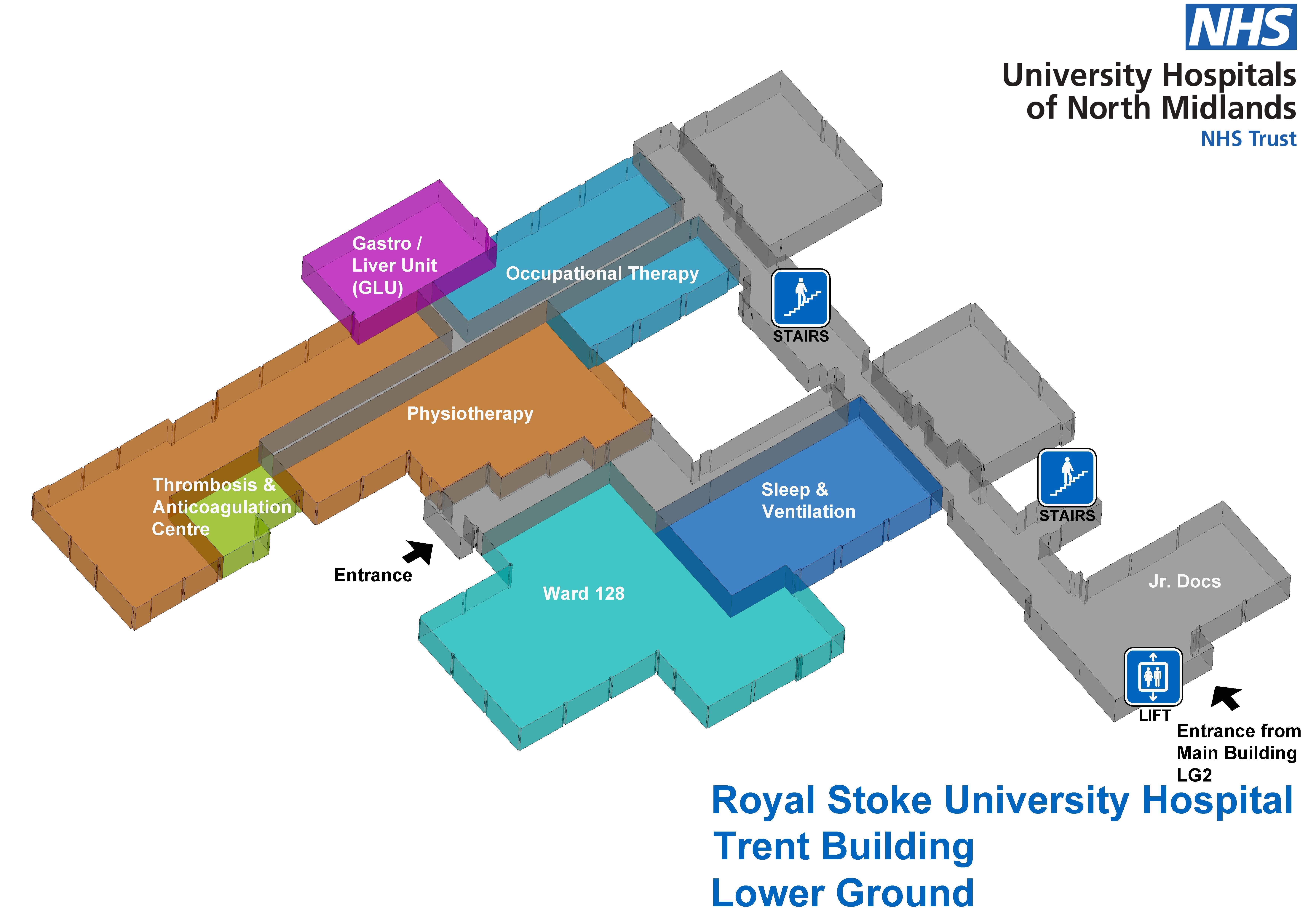 Trent building lower ground map