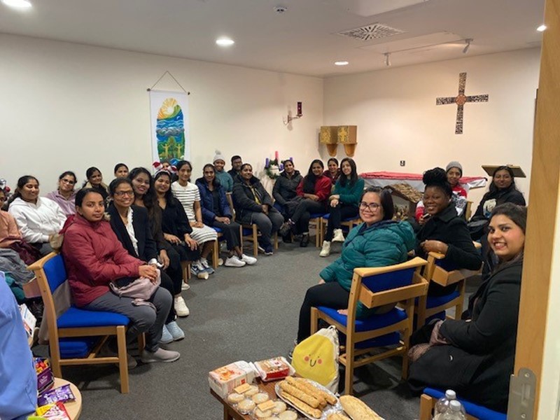 New international nurses at Christmas event