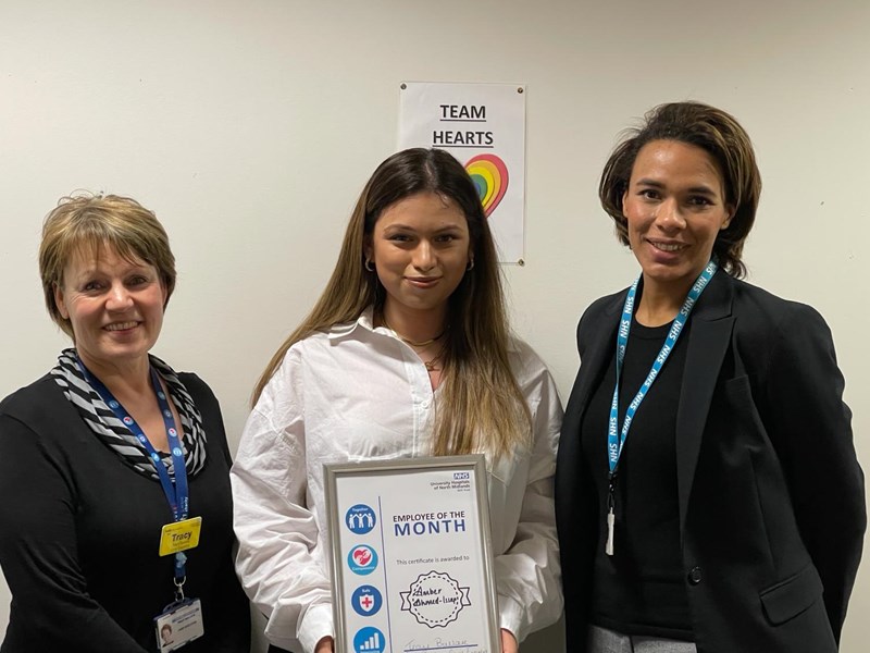 Amber Ahmed-Issap, a Foundation year two (FY2) doctor with Tracy Bullock