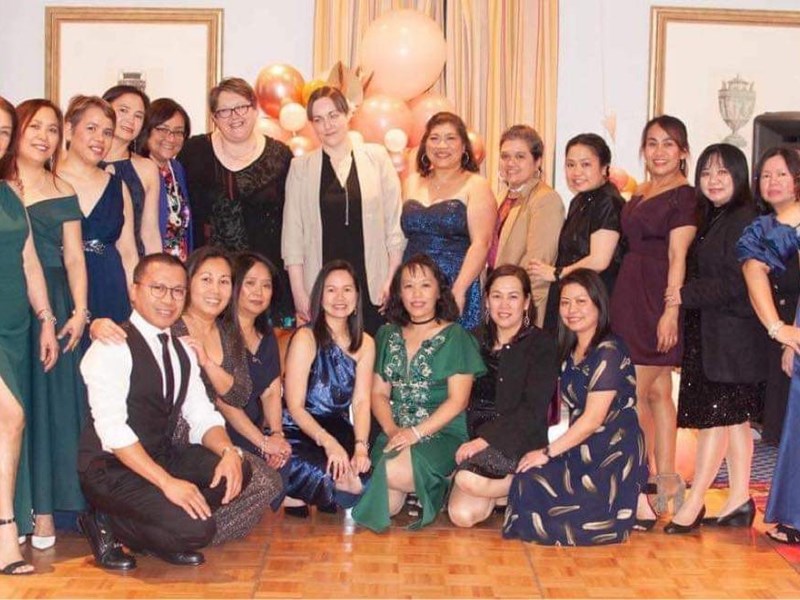 International nurses celebrating 