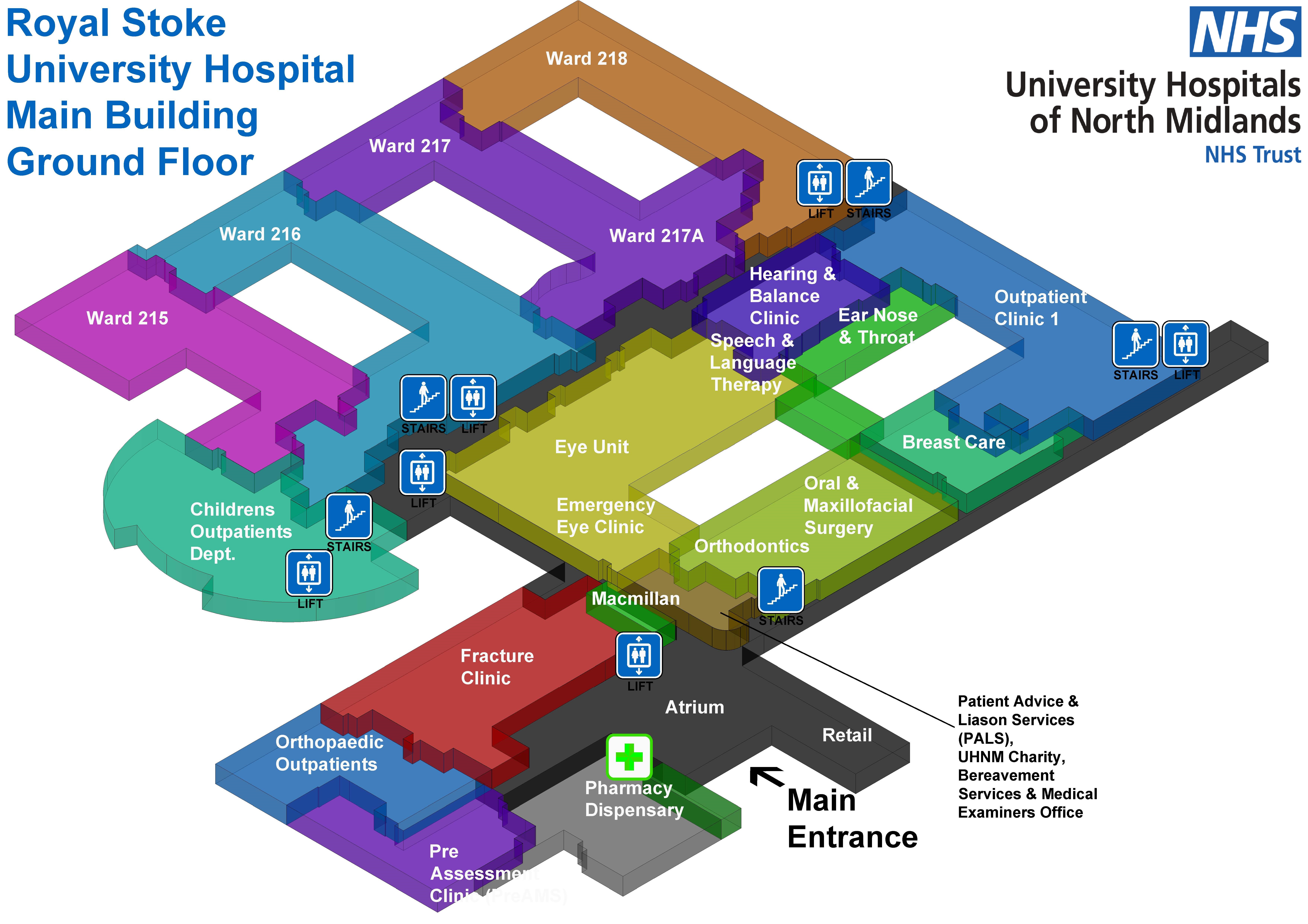 Main building ground floor map